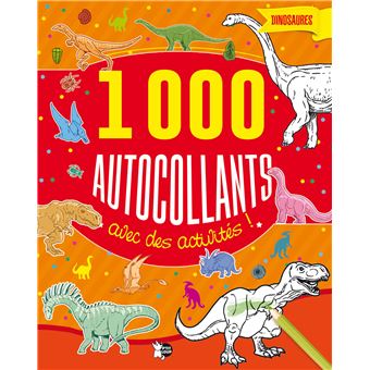 Dinosaures 1000 autocollants avec des activités
