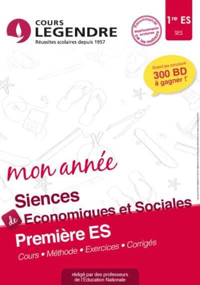 Cours Legendre Sciences Economiques 1ère ES Mon année
