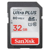 Carte Mémoire Sandisk ultra PLUS SDHC 32Go 80Mo/seconde UHS-I