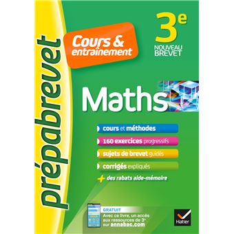 Maths 3e Prepabrevet Cours Entrainement Cours Methodes Et Exercices Progressifs Broche Caroline Bureau Jean Pierre Bureau Achat Livre Ou Ebook Fnac