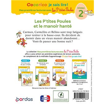 Cocorico Je sais lire ! 1res lectures avec les P'tites Poules- Les P'tites Poules et le manoir hanté