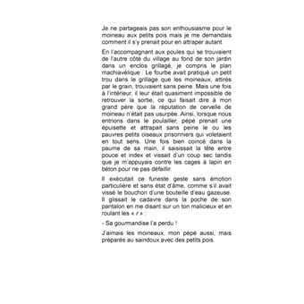 La fois où...