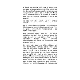 La fois où...