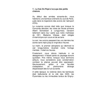La fois où...