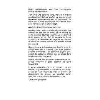 La fois où...