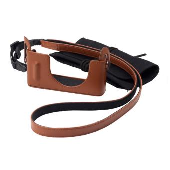 Étui Cuir Marron Fujifilm XF1 – Demi-boîtier Rigide Avec Sangle, Neuf
