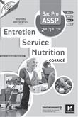 Entretien service nutrition bac pro assp 2de 1e tle
