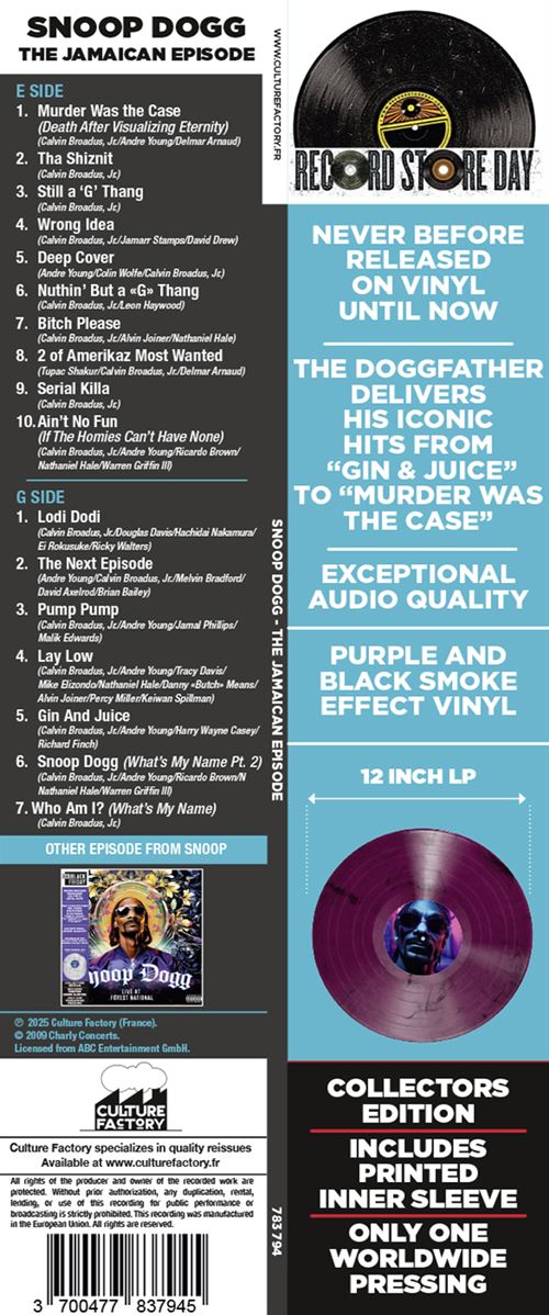 The Jamaican Episode Édition Limitée Vinyle Violet Fumé