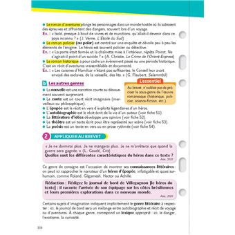 Mon Année Brevet Les fiches Français 3e