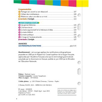 Mon Année Brevet - Les fiches Français 3e