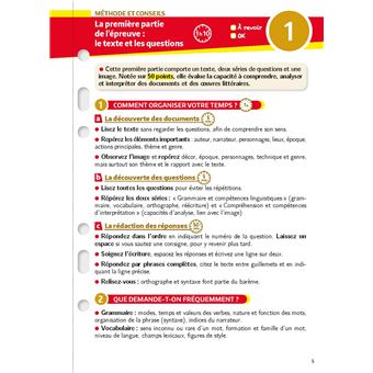 Mon Année Brevet - Les fiches Français 3e