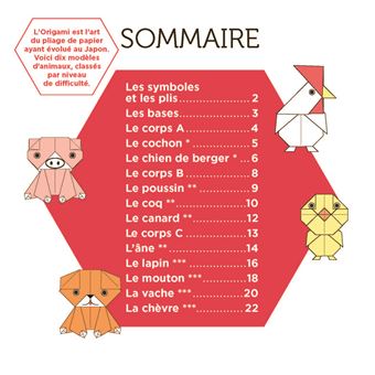 Origami Animaux de la ferme