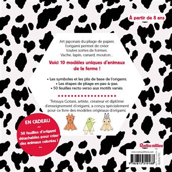 Origami Animaux de la ferme