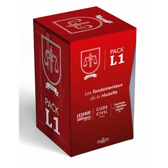 Pack L1 2023 : Code civil - Lexique des termes juridiques - Constitution de la République Fr 21ed