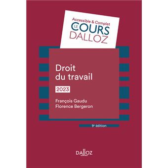 Droit du travail 2023