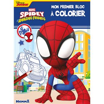 Marvel Spidey and his amazing friends - Mon premier bloc à colorier