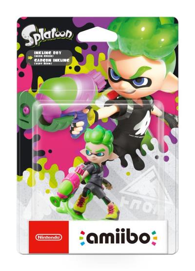 Figurine Amiibo Garçon Inkling Vert Néon