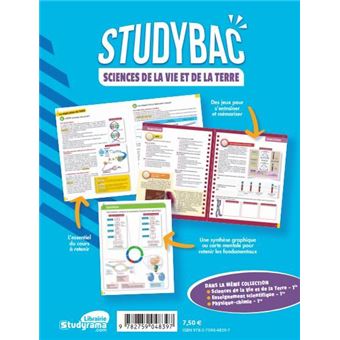 Studybac Sciences de la vie et de la terre  – Spécialité Première