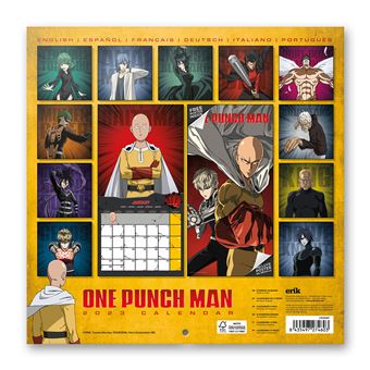 Calendrier mural 2023 One Punch Man