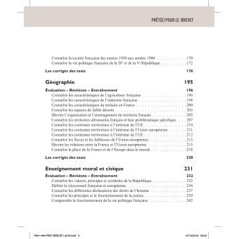 Prêt(e) pour le brevet toutes les matières