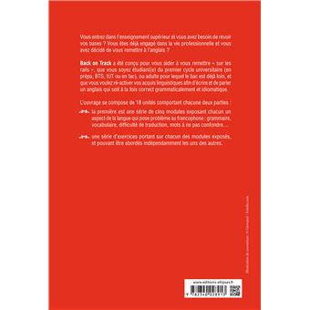 Back on Track - pour se remettre "sur les rails" en anglais. B2-C1