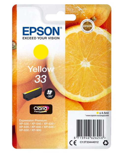 Cartouche d'encre Epson Orange 33 Jaune