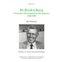 De rivoli à bercy, souvenirs d'un inspecteur des finances, 1952-1998