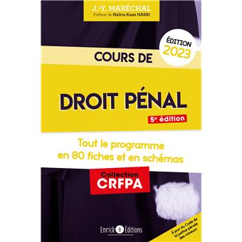 Cours de droit pénal 2023