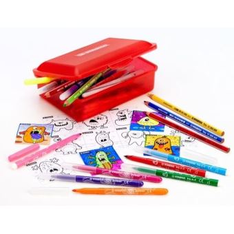 Boîte de coloriage Monstre Stabilo 50 pièces