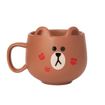 Mug 3D Line Friends Brown