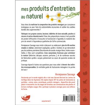 Mes produits d'entretien au naturel - Une démarche simple, écologique et économique vers l'autonomie