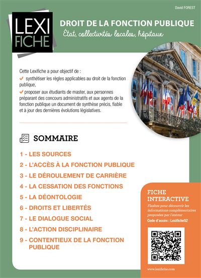 Droit de la fonction publique - David Forest - broché
