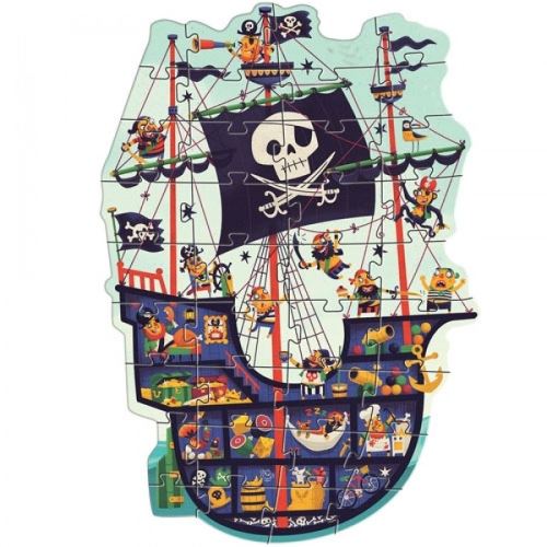Puzzle Geant Le Bateau De Pirate 36 Pcs