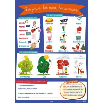 Les jours les mois les saisons