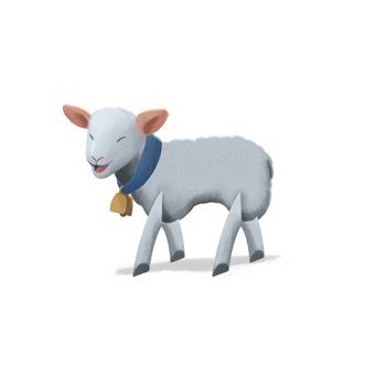 Mon calendrier de l Avent   Cabrio, le petit mouton de la crèche