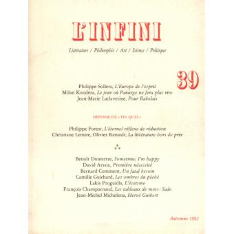 L'INFINI n° 128, Automne 2014 - L'Infâme aujourd'hui