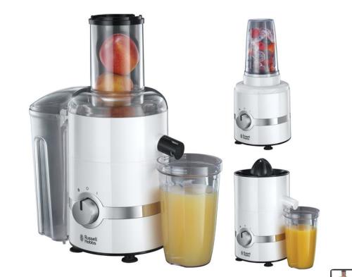 Centrifugeuse 3 en 1 Russell Hobbs Ultimate Juicer Blanche