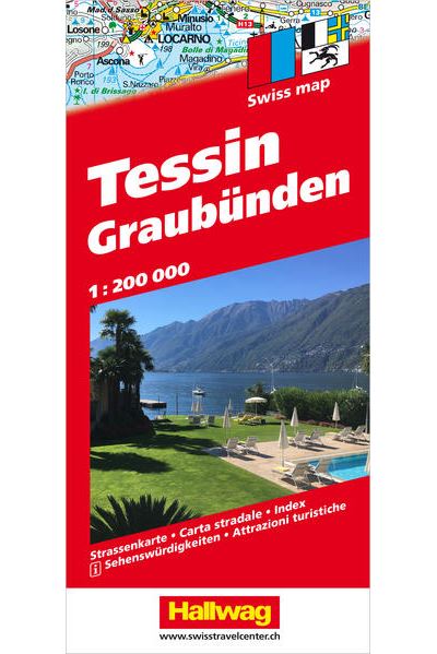 Tessin et Grisons 1:200 000 Tessin und Graubünden -  Collectif - broché