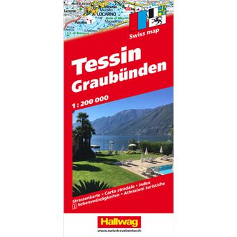 TESSIN GRAUBÜNDEN 1:200 000