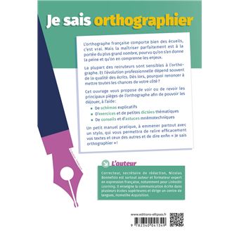 Je sais orthographier