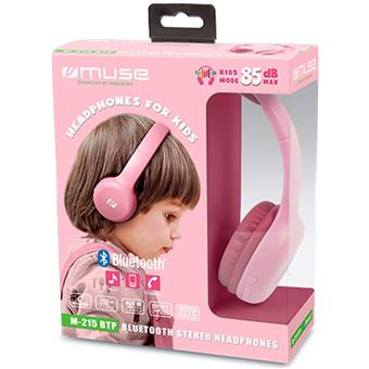 Casque Sans Fil MUSE Pour Enfant Bluetooth - Rose (M-215BTP)
