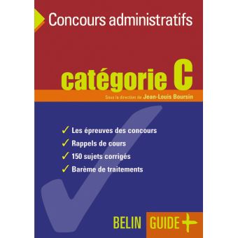 Concours Administratifs Catégorie C - Broché - Jean-Louis Boursin ...