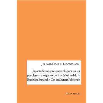 Impacts des activités antrophiques sur les peuplements végetaux du Parc National de la Rusizi au Burundi / cas du Secteur Palmeraie