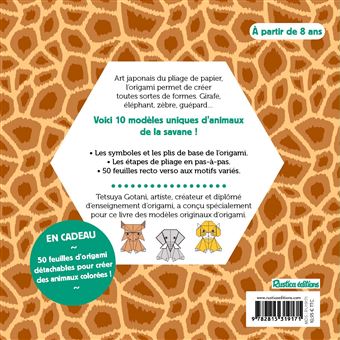 Origami animaux de la savane