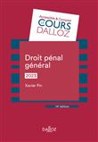 Droit pénal général 2023