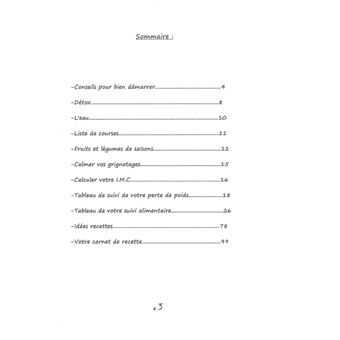 Journal de bord de votre réequilibrage alimentaire