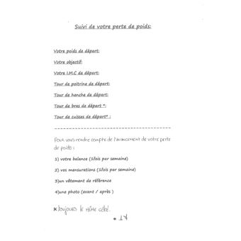 Journal de bord de votre réequilibrage alimentaire