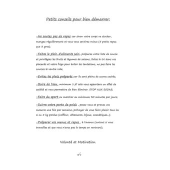 Journal de bord de votre réequilibrage alimentaire