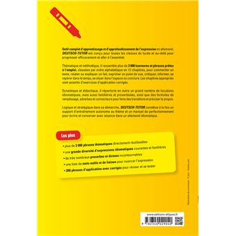 Deutsch-Tutor. L'allemand idiomatique et pratique pour améliorer l'expression écrite et orale [B1-B2]