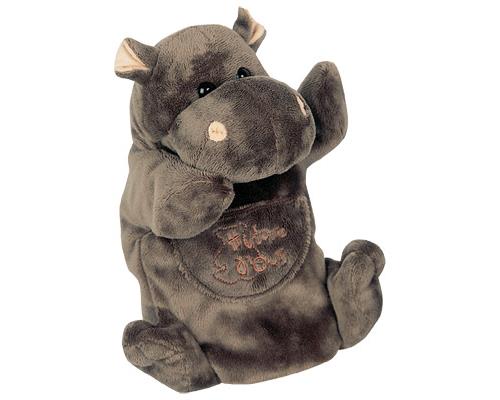 Marionnette hippopotame Histoire d'Ours 25 cm